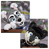 Eurofurence 2014 fursuit photoshoot. Preview picture of Dan Wolf, Marbles